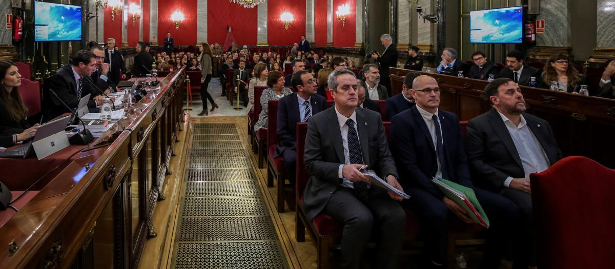 Los líderes independentistas en el juicio del procés