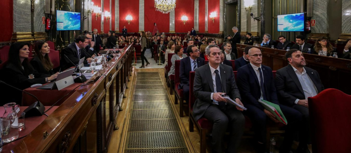 Los líderes independentistas en el juicio del procés