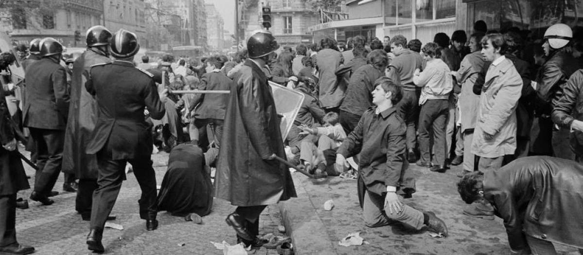 Imagen de las revueltas de Mayo del 68 en París
