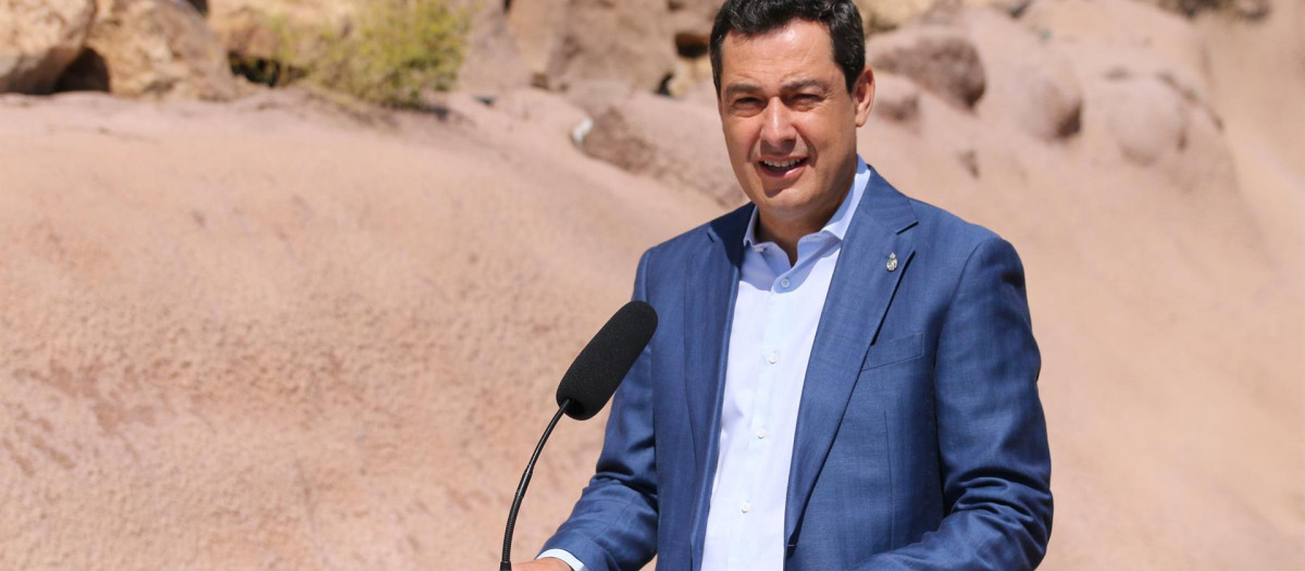 El presidente de la Junta de Andalucía Juanma Moreno