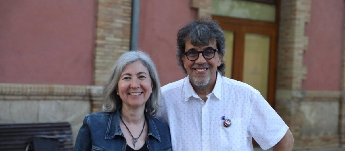 La nueva presidenta de la ANC, Dolors Feliu, con el vicepresidente de la entidad, Jordi Pesarrodona