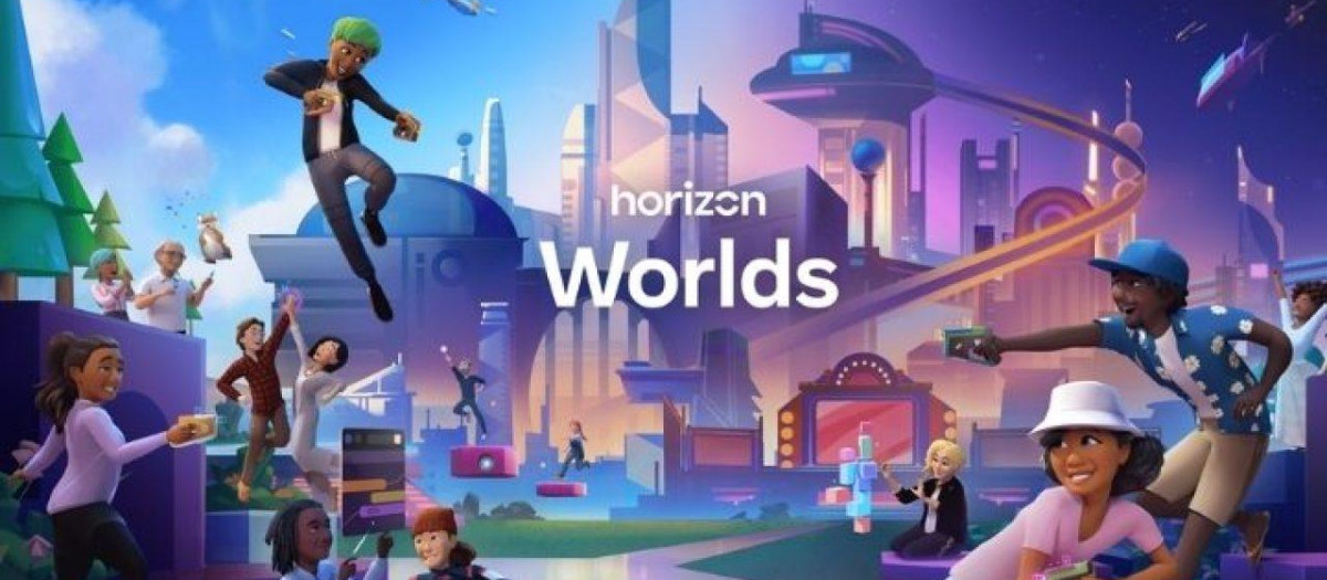 Imagen promocional de Horizon Worlds de Meta