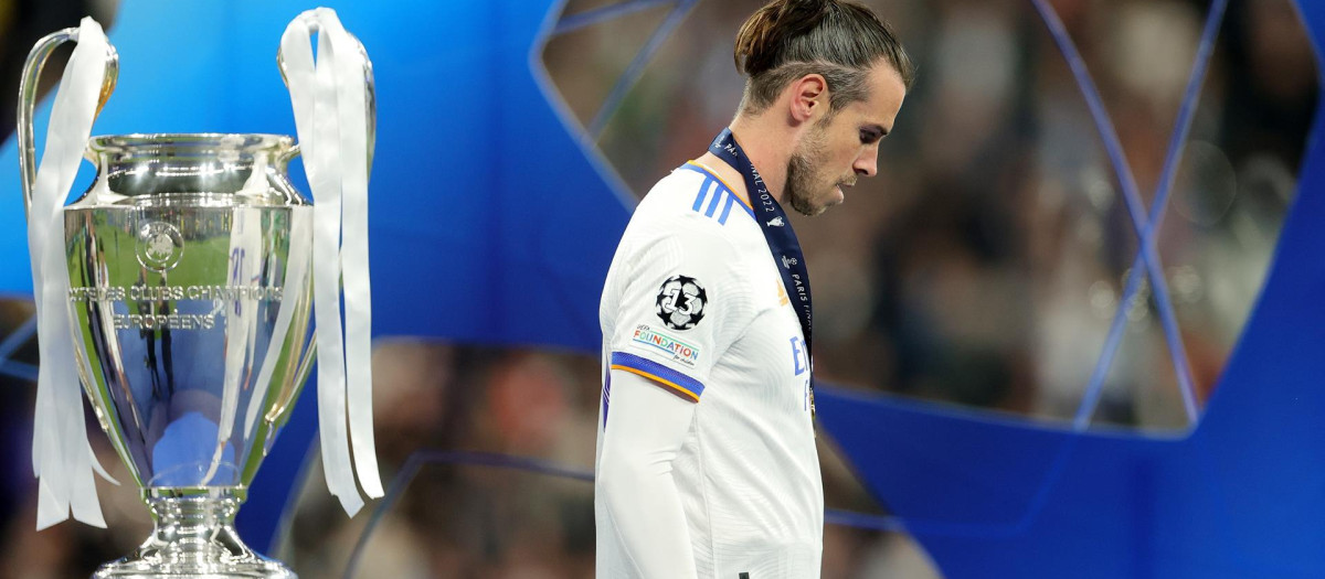 Gareth Bale tras ganar su última Champions con el Real Madrid