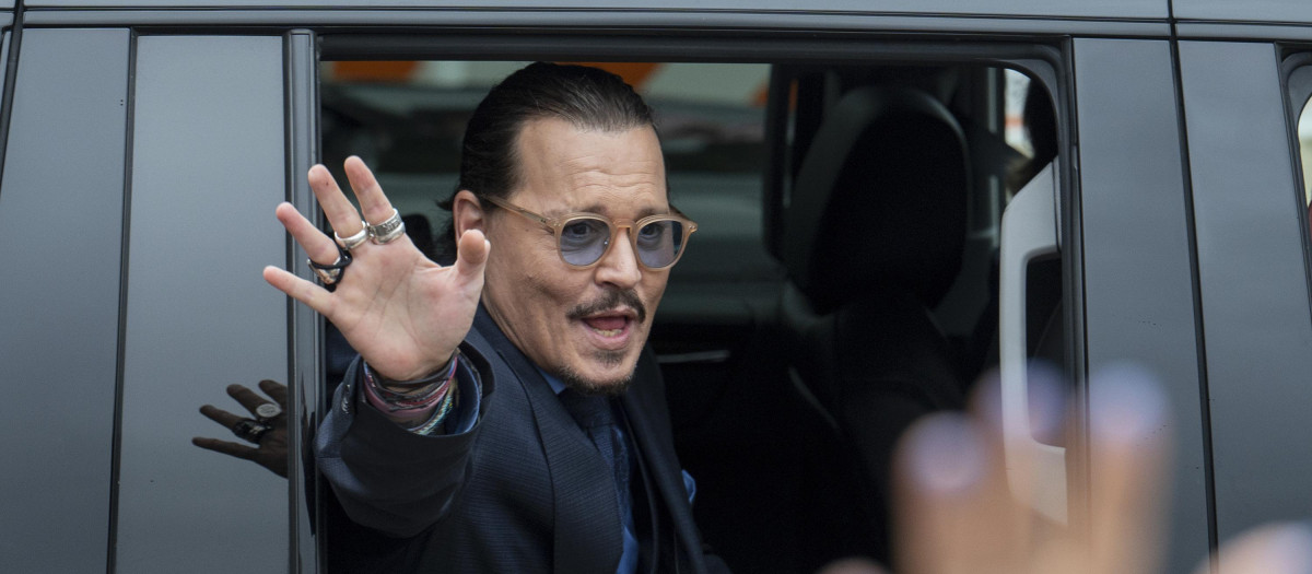 Johnny Depp, a la salida del juicio en Fairfax