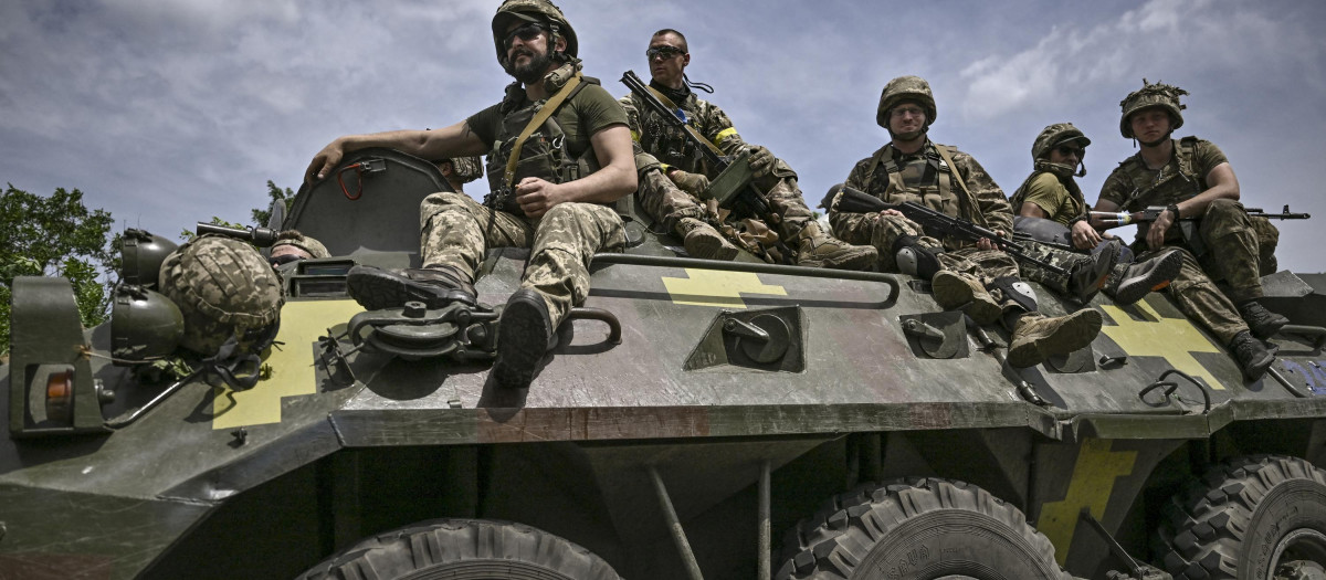 Tropas ucranianas Slovyansk Donbás Ucrania