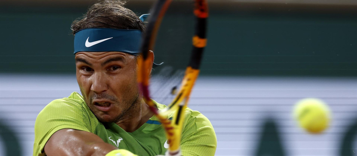 Rafa Nadal, durante la semifinal de Roland Garros ante Zverev