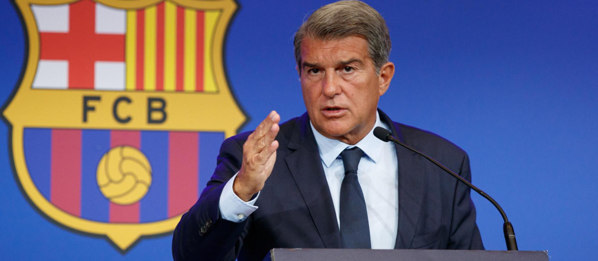 Joan Laporta, presidente del Fútbol Club Barcelona