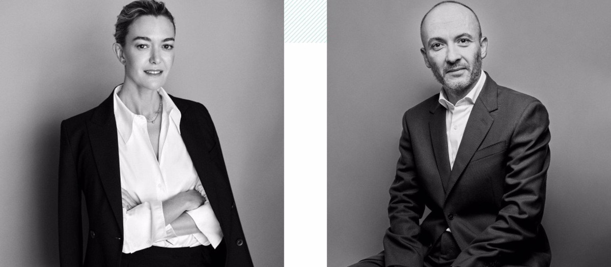 Marta Ortega Pérez, presidenta de Inditex, y Óscar García Maceiras, consejero delegado del grupo
