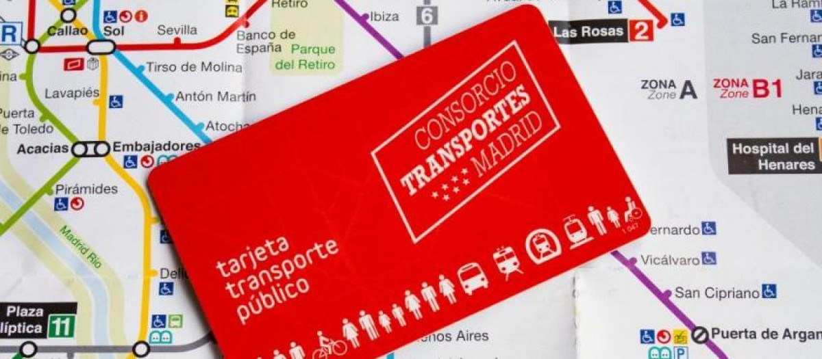 Tarjeta Transporte Público de Madrid
