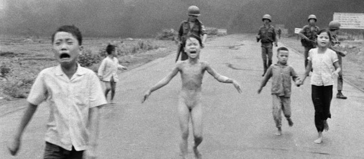La famosa foto de la niña del napalm en 1972