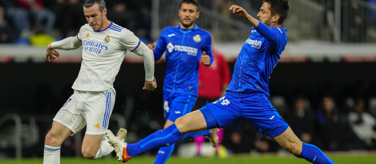 Gareth Bale, en un partido de Liga ante el Getafe
