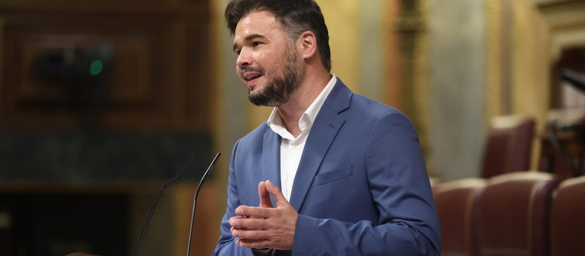 Gabriel Rufián, en el Congreso
