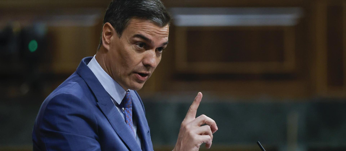 El presidente del Gobierno, Pedro Sánchez, comparece ante el pleno del Congreso