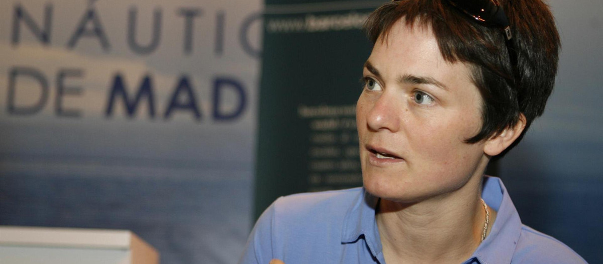 La británica Ellen MacArthur en su etapa de regatista