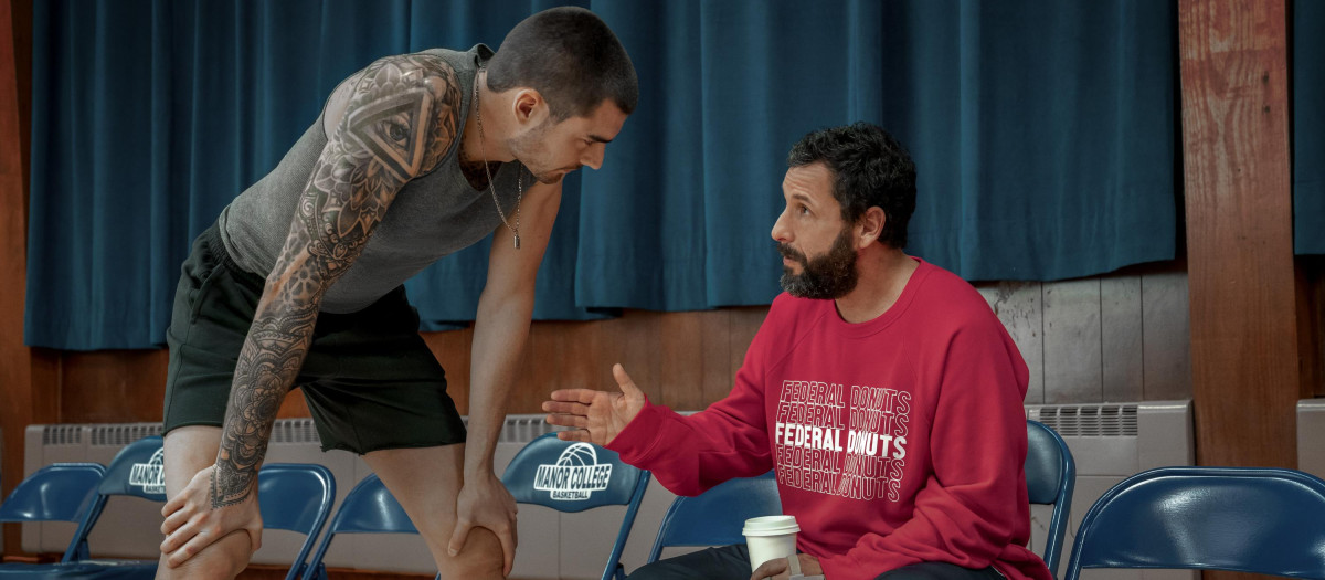 Adam Sandler es el protagonista de Garra, la película de Netflix con Juancho Hernángomez