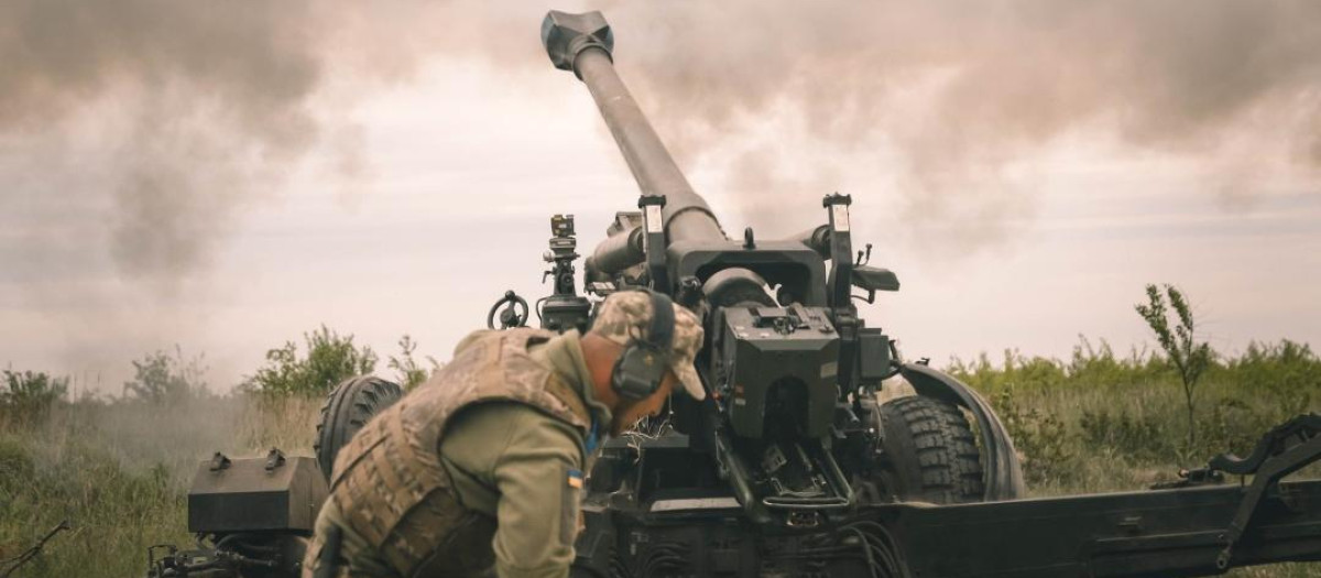 Ucrania está usando obuses FH70 calibre 155 en el frente de batalla