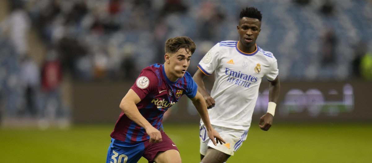 Gavi y Vinícius Jr., jugadores del Barcelona y Real Madrid