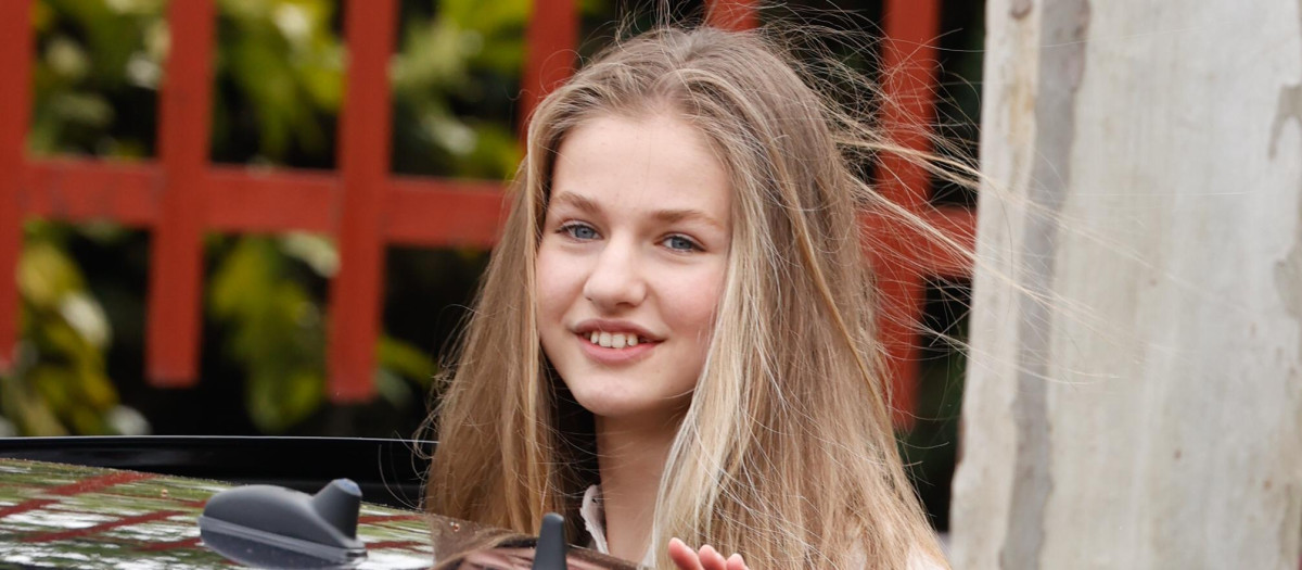 Princess of Asturias Leonor de Borbon during Youth and Cybersecurity Summit: Enjoy Internet Safely in Leganes, Madrid on Wednesday, 20 April 2022.