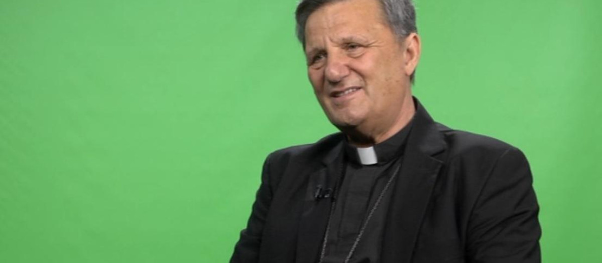 El Cardenal Grech durante la entrevista que ha concedido a El Debate