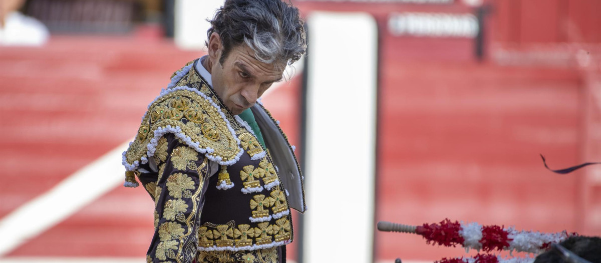 José Tomás en la lidia al primero de la tarde el domingo en Jaén