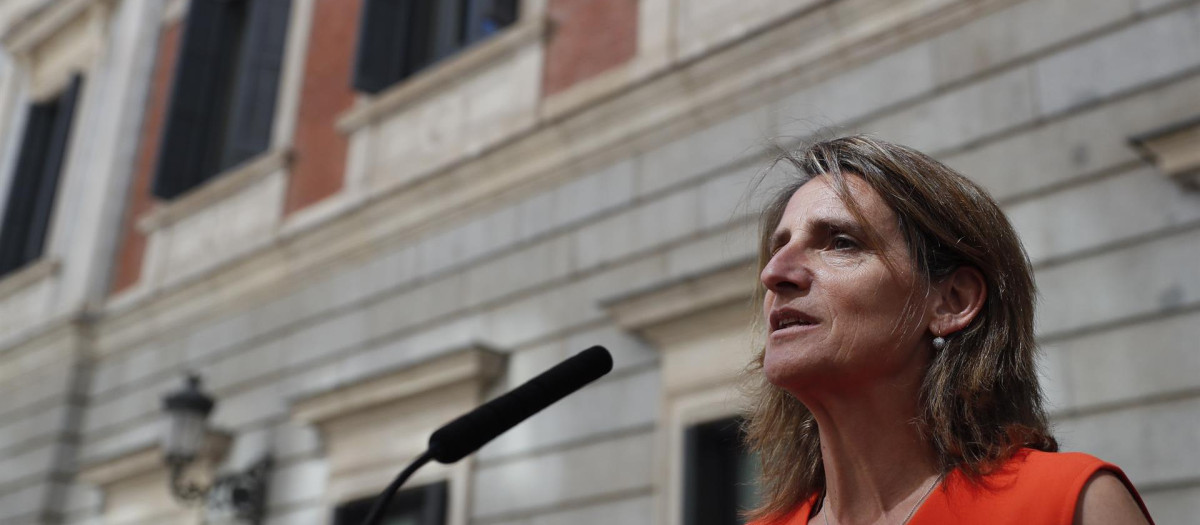 La vicepresidenta tercera y ministra para la Transición Ecológica y el Reto Demográfico, Teresa Ribera