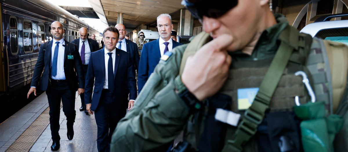 Importantes medidas de seguridad en la llegada de Macron y los presidentes de Alemania e Italia a Kiev