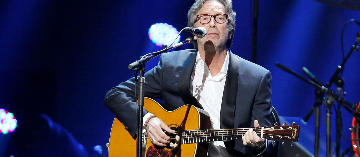Eric Clapton en un concierto en Madison Square Garden de Nueva York