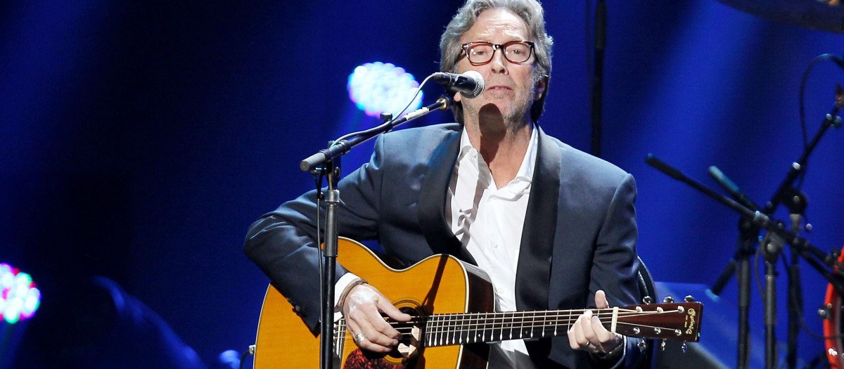 Eric Clapton en un concierto en Madison Square Garden de Nueva York