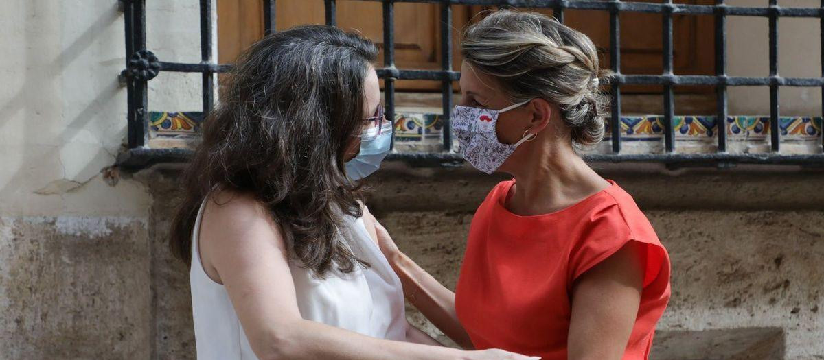 Yolanda Díaz y Mónica Oltra