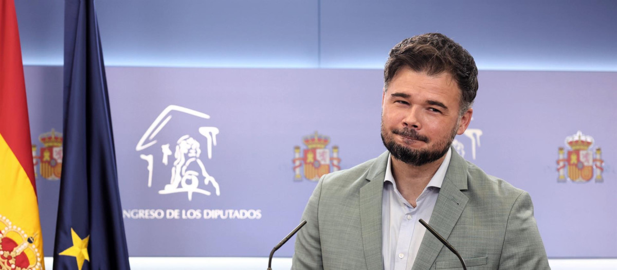 El portavoz de Esquerra Republicana en el Congreso, Gabriel Rufián.