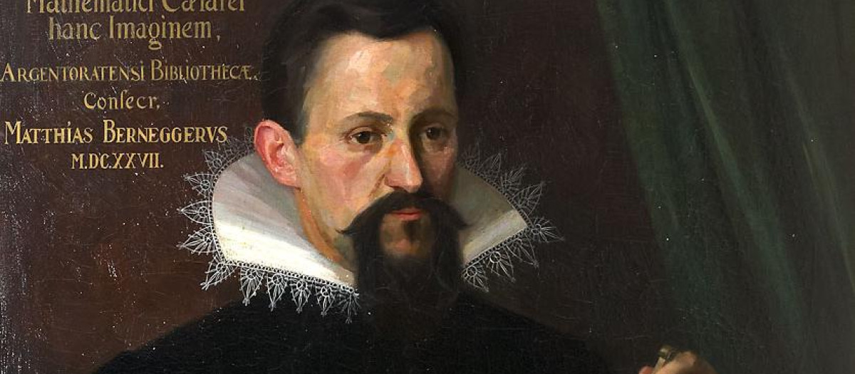 Retrato de Kepler por un artista desconocido en 1620