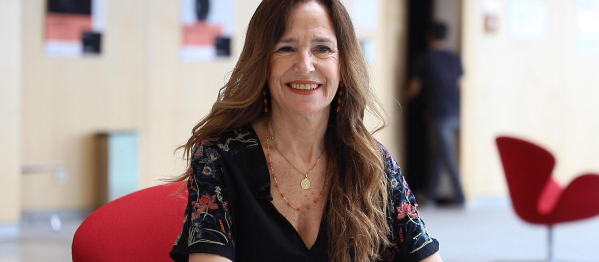 Teresa Jiménez Becerril, durante la conversación con El Debate