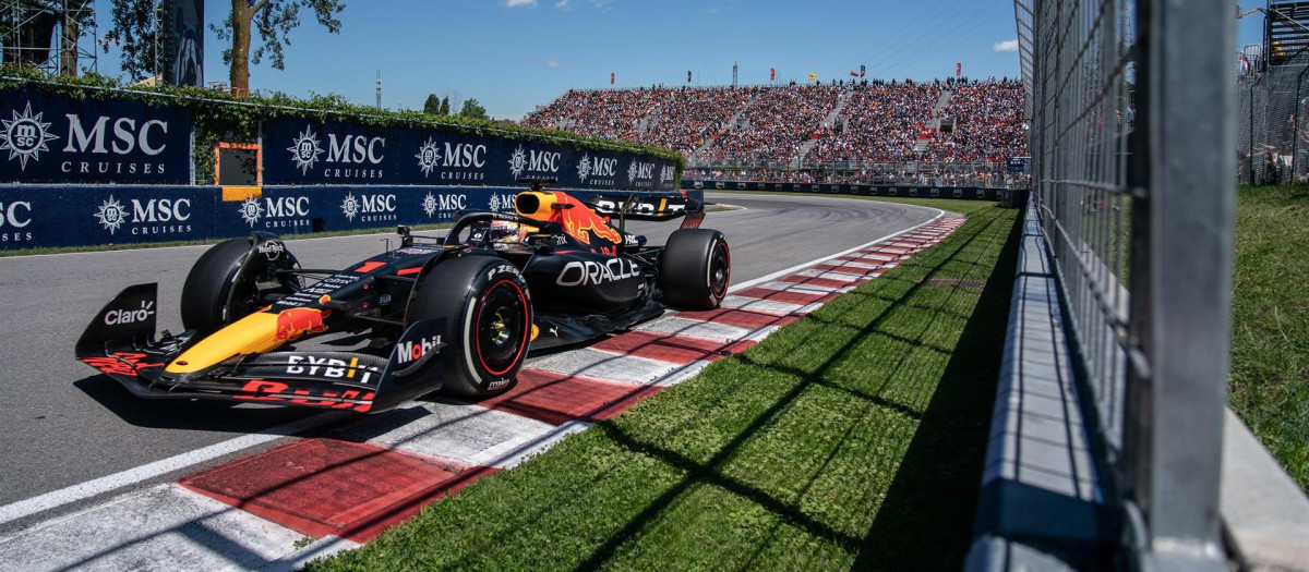 Verstappen, durante el GP de Canadá de F1.