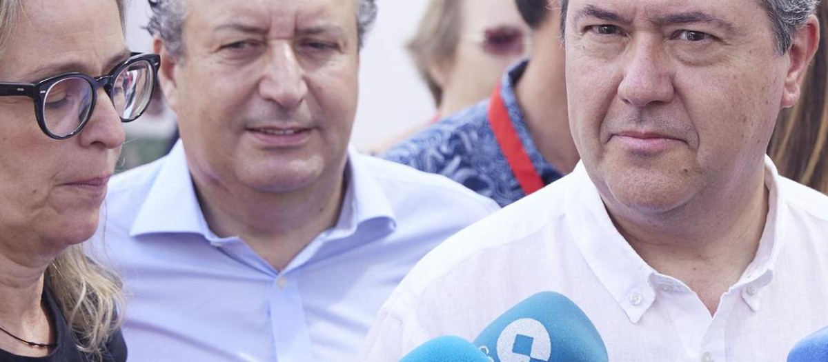 El candidato del PSOE a la Junta de Andalucía, Juan Espadas