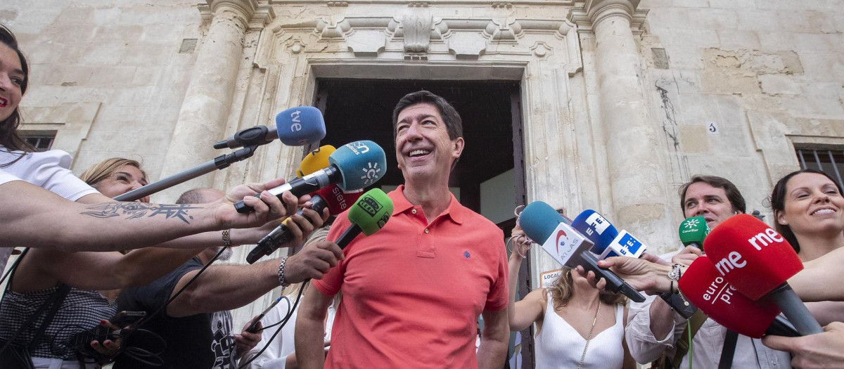 El candidato de Ciudadanos a la presidencia de la Junta de Andalucía, Juan Marín