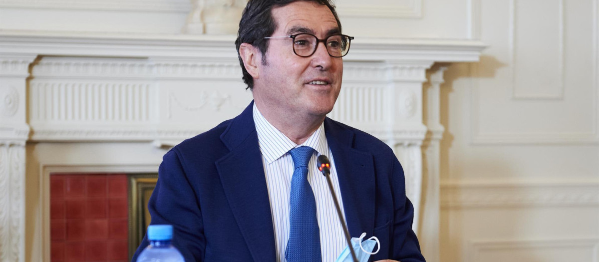 El presidente de la CEOE, Antonio Garamendi.