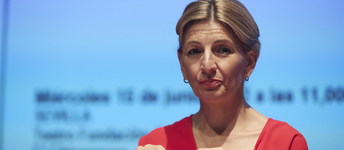 La ministra de Trabajo, Yolanda Díaz.