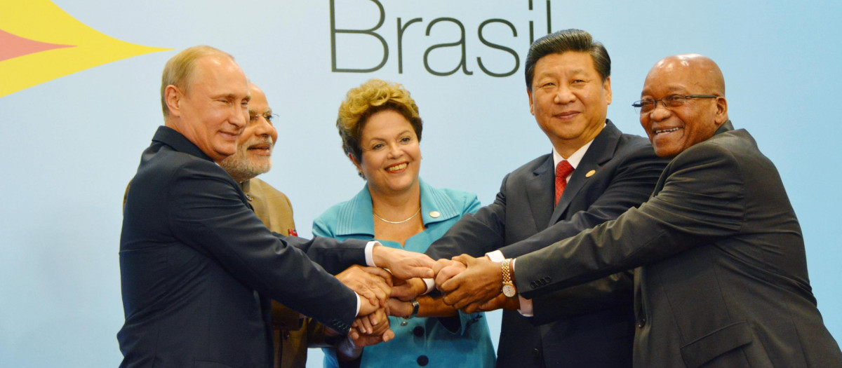 Putin en la reunión del BRICS de 2014 en Brasil