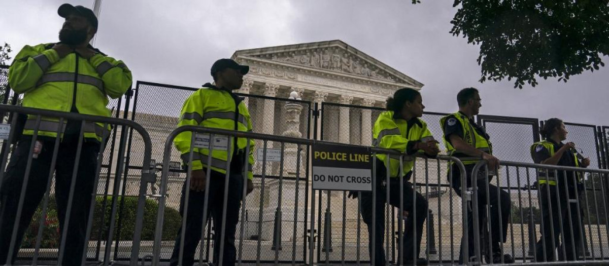 Imagen de la Corte Suprema de Estados Unidos minutos antes del fallo