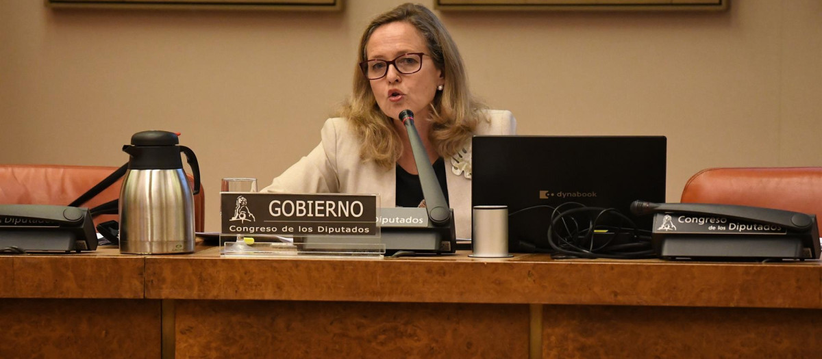 La ministra de Asuntos Económicos, Nadia Calviño.