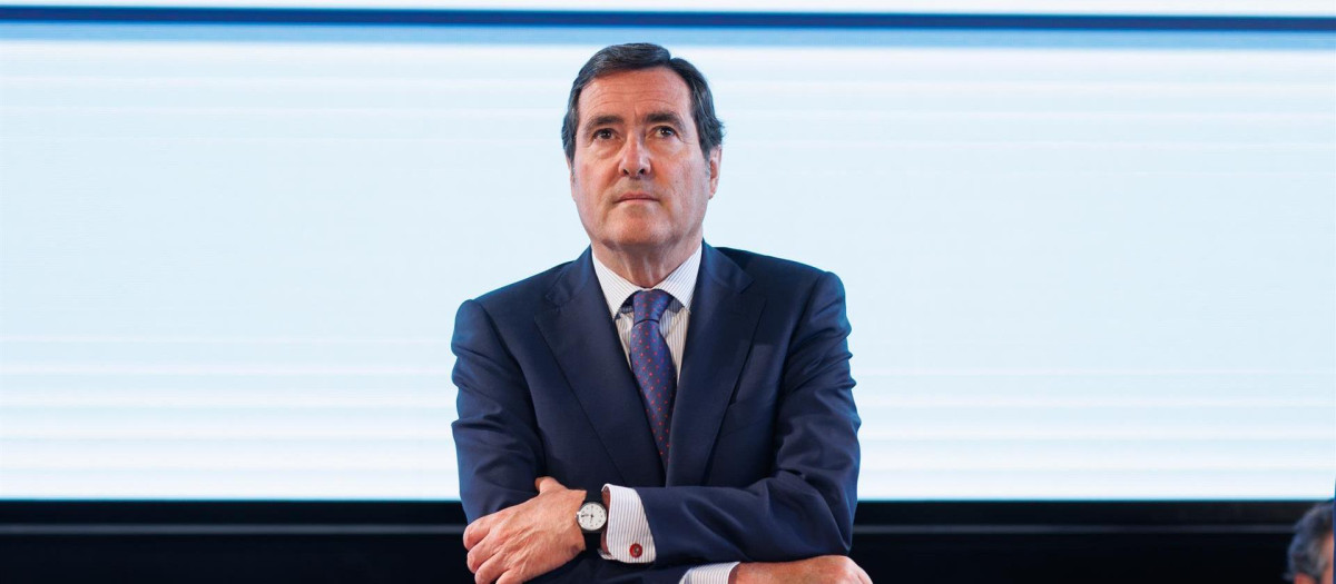 El presidente de la CEOE, Antonio Garamendi.