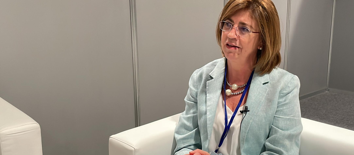 Imágenes de la vicesecretaria general adjunta de Diplomacia Pública de la OTAN, Carmen Romero
