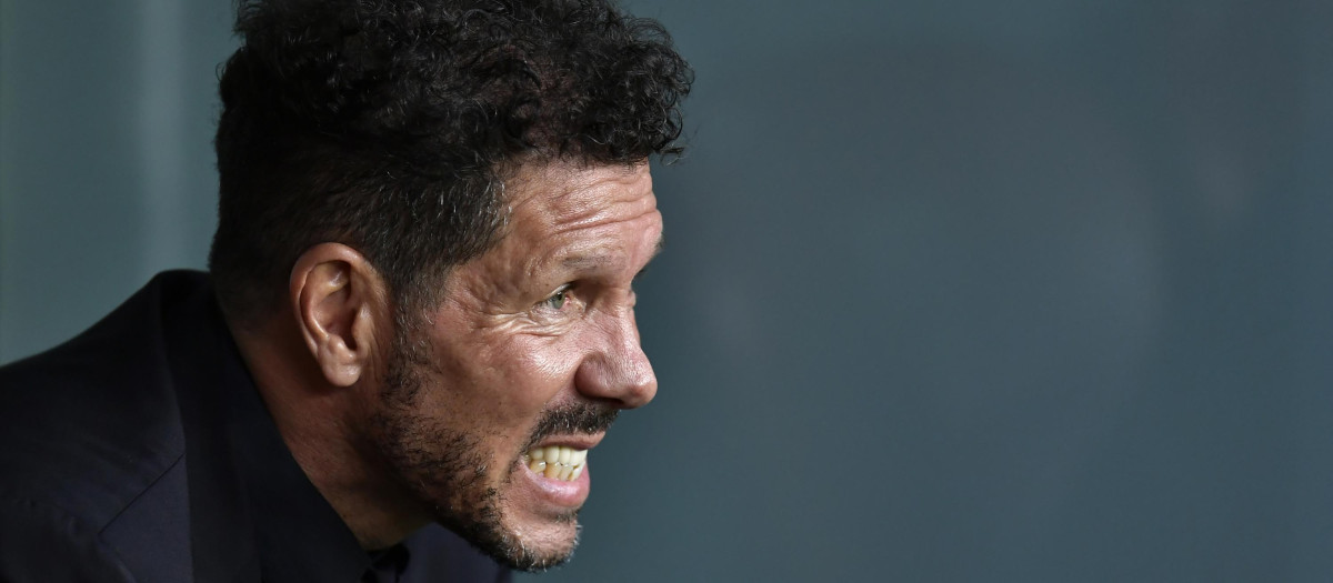 El Cholo Simeone durante un partido la pasada campaña