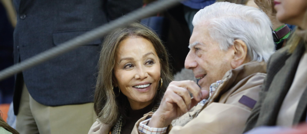 Isabel Preysler and Mario Vargas Llosa during a bullfightingfestival in Illescas, March 12, 2022