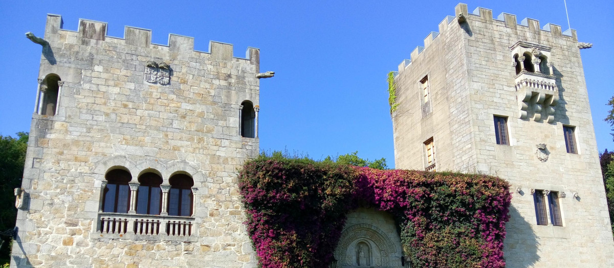 Fachada principa del Pazo de Meirás
