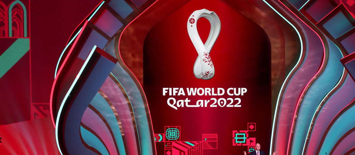 El centro de exposiciones de Doha, en el sorteo del Mundial