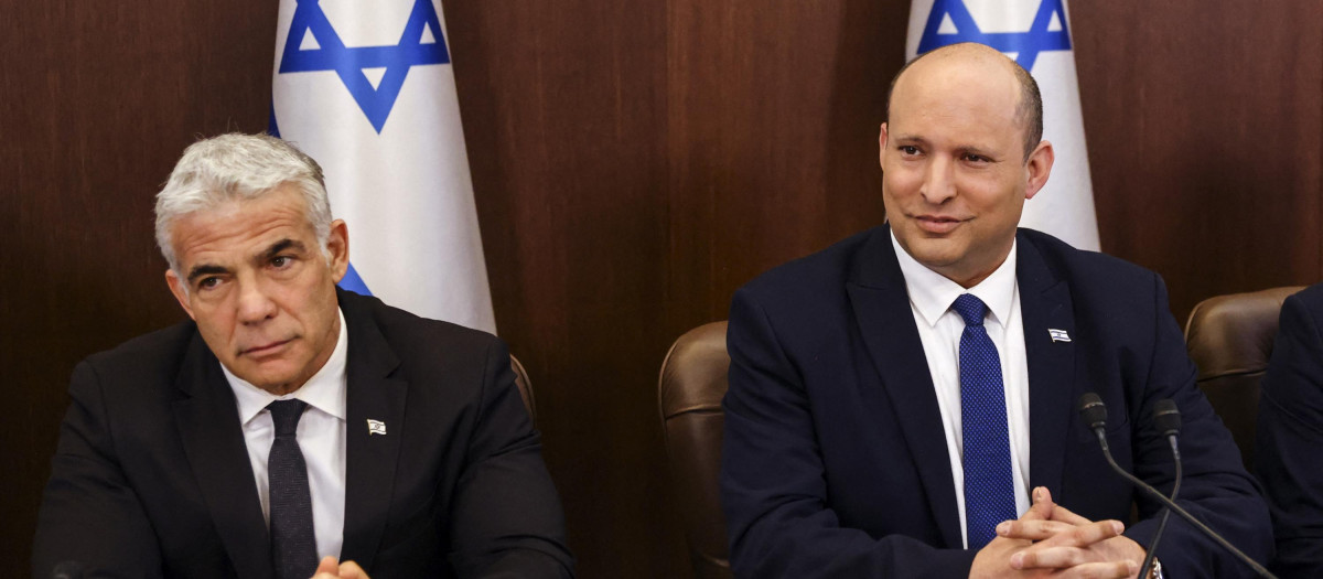 Yair Lapid y Naftali Bennett