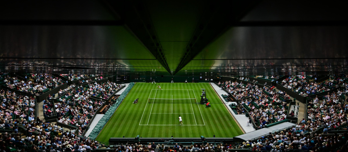Una de las pistas de Wimbledon, en la presente edición del Grand Slam