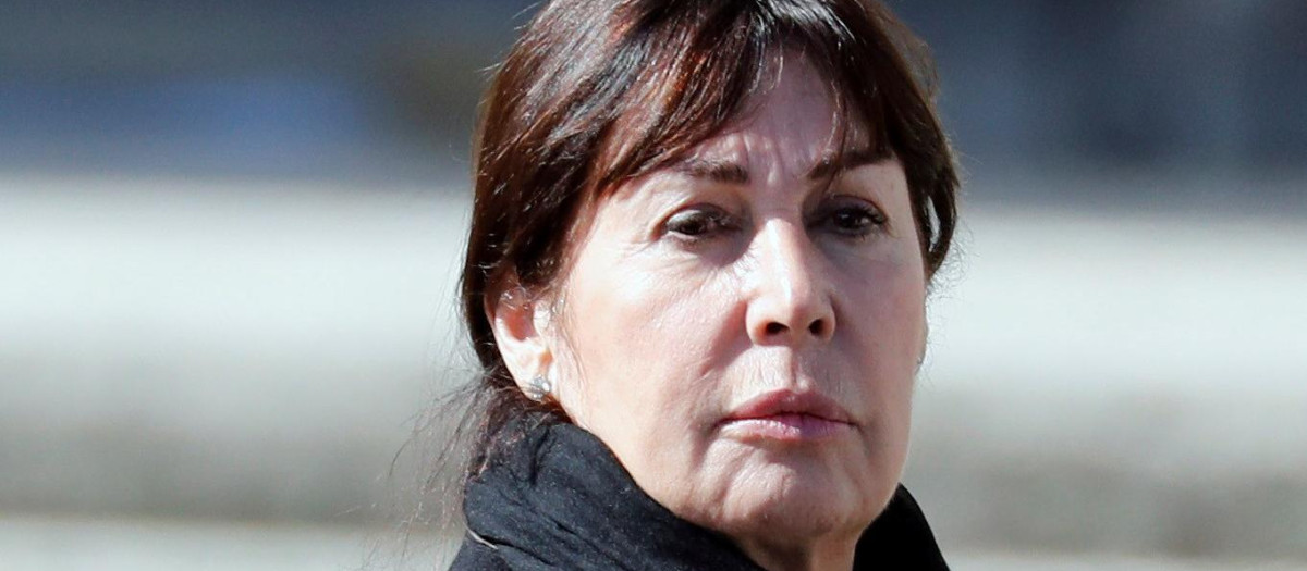 Carmen Martinez Bordiu during Francisco Franco exhumation by Spanish Goverment on Friday at Valle de los Caidos ( The Valley of the Fallen ) in San Lorenzo del Escorial, Spain, October 24, 2019.