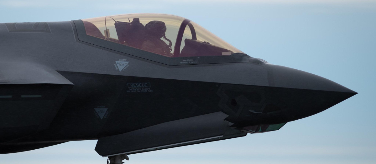Un caza F35, que forma parte de las fuerzas de la OTAN